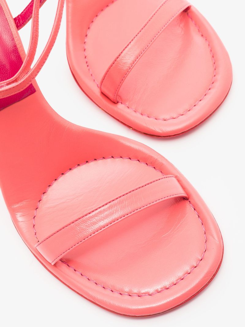 Pink Mia 100 Leather Sandals