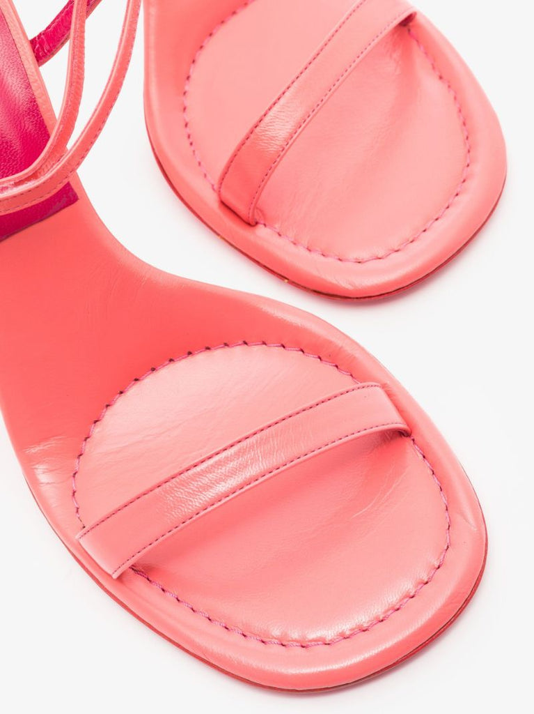 Pink Mia 100 Leather Sandals