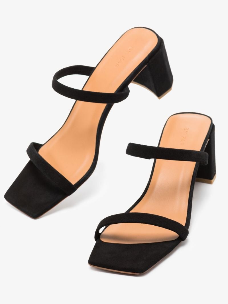Black Tanya 60 Suede Sandals