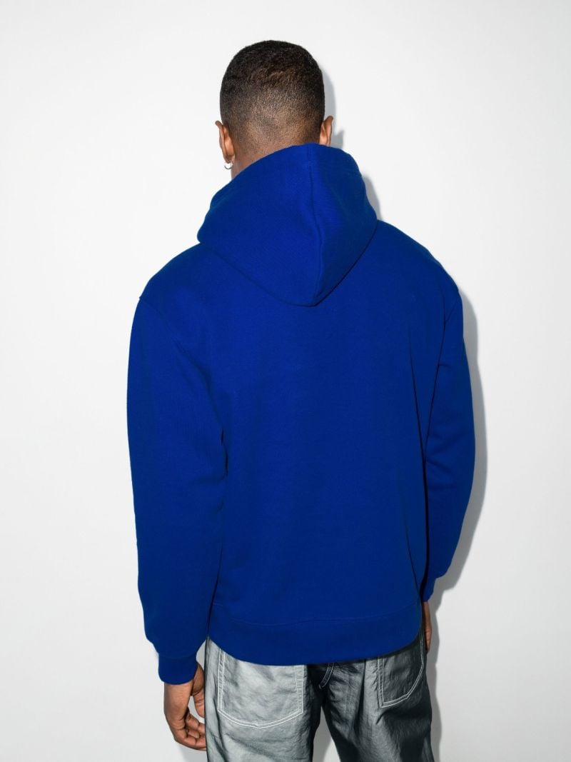 X Kaws Blue Cotton Hoodie
