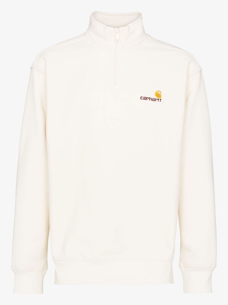 White American Script Half-zip Sweatshirt