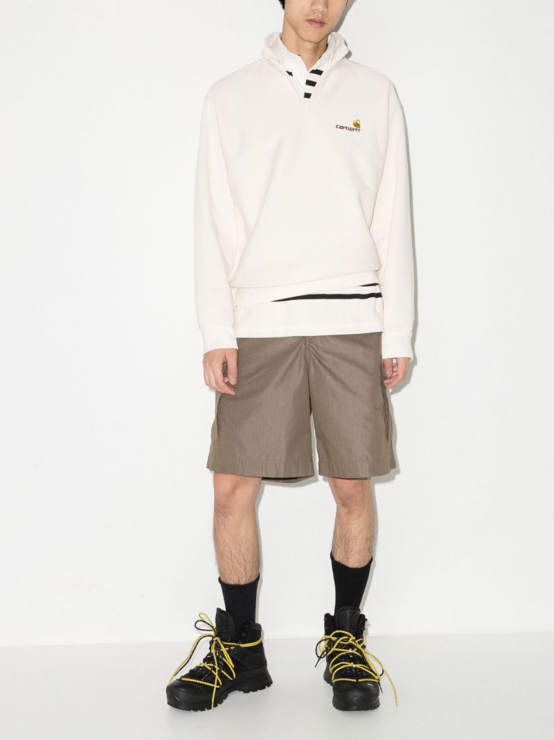 White American Script Half-zip Sweatshirt