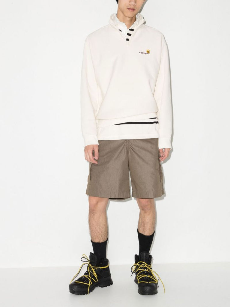 White American Script Half-zip Sweatshirt