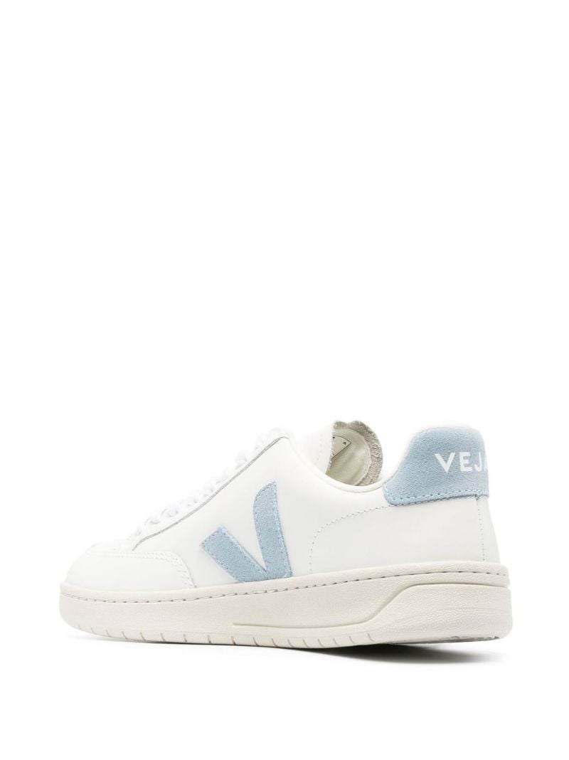 White V-12 Low-top Leather Sneakers