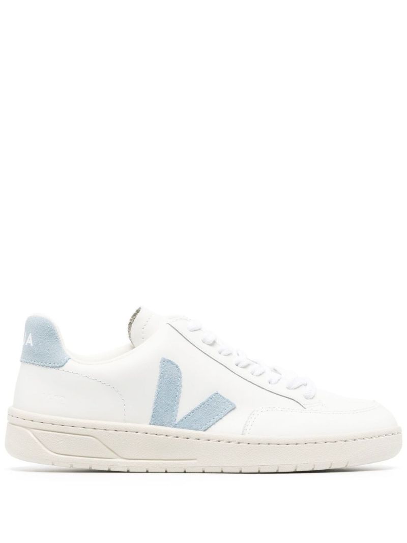 White V-12 Low-top Leather Sneakers