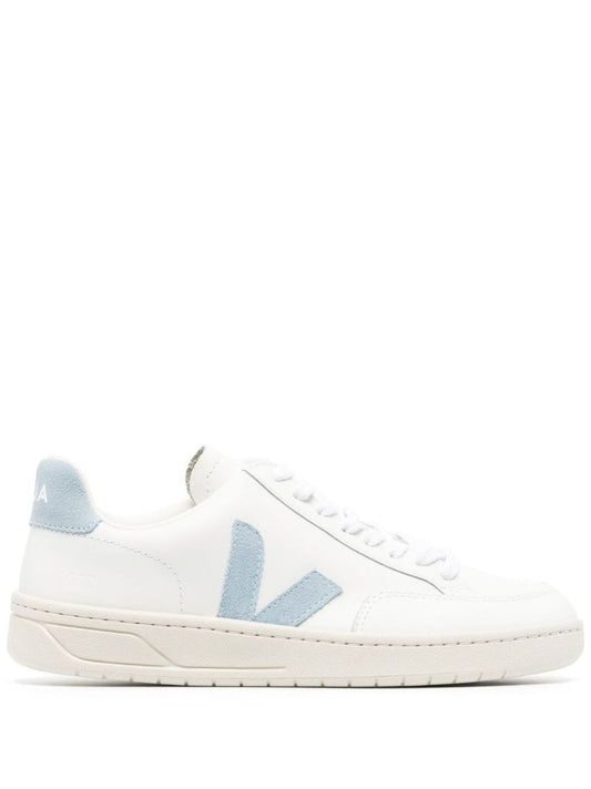 White V-12 Low-top Leather Sneakers