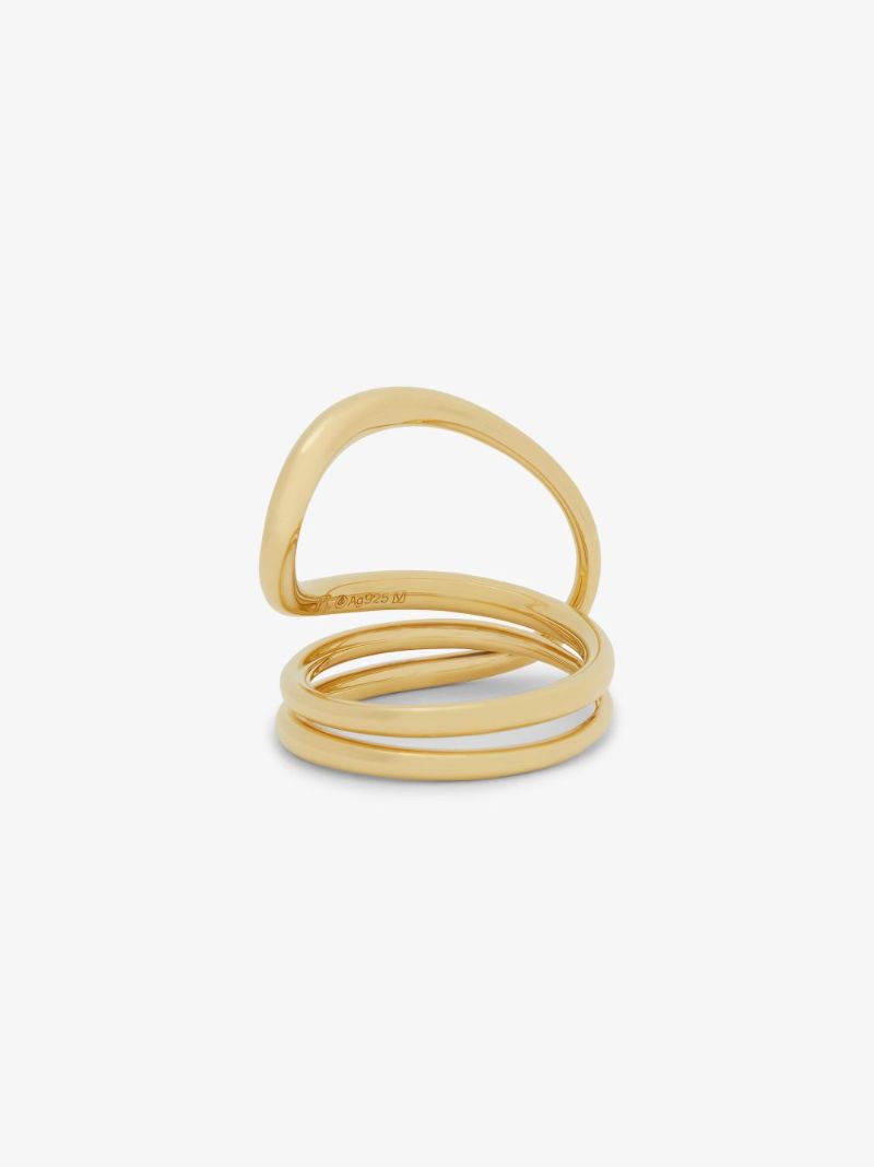 Gold-plated Petit Round Trip Ring