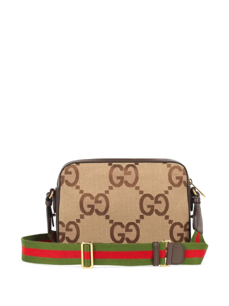 Brown Gg Jumbo Messenger Bag