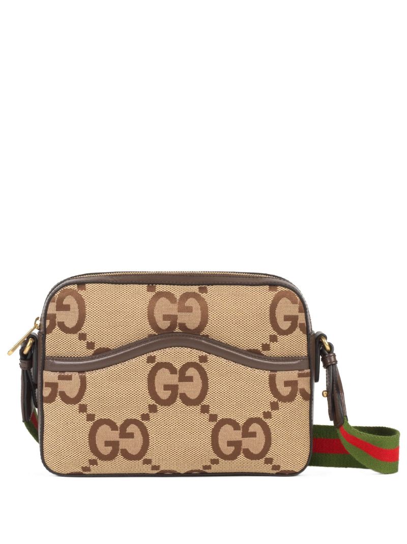 Brown Gg Jumbo Messenger Bag