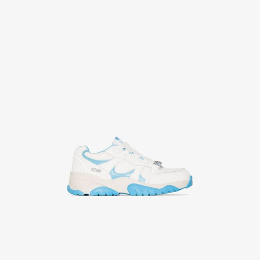 White Catfish Low Top Leather Sneakers