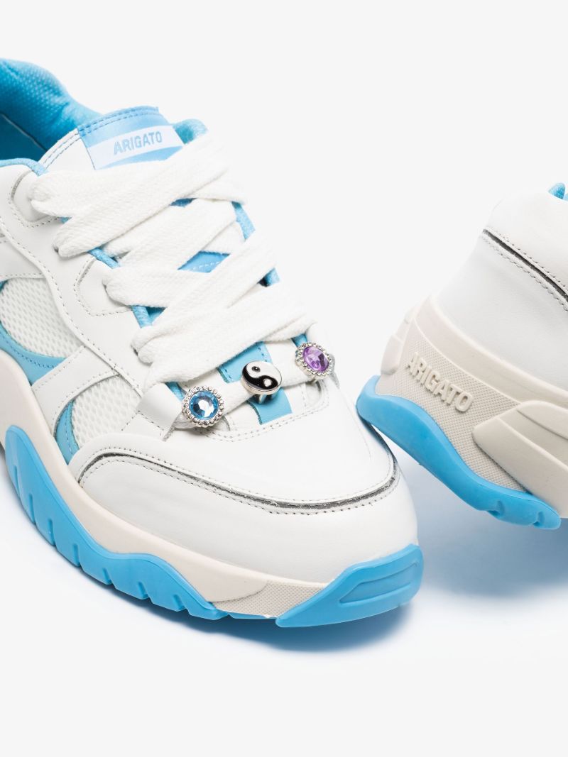 White Catfish Low Top Leather Sneakers
