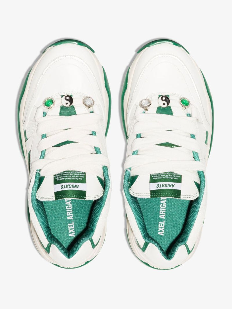 White Catfish Leather Sneakers