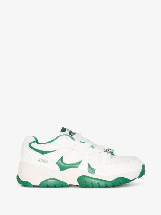 White Catfish Leather Sneakers