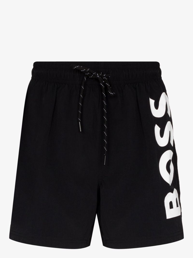 Black Octopus Logo Swim Shorts