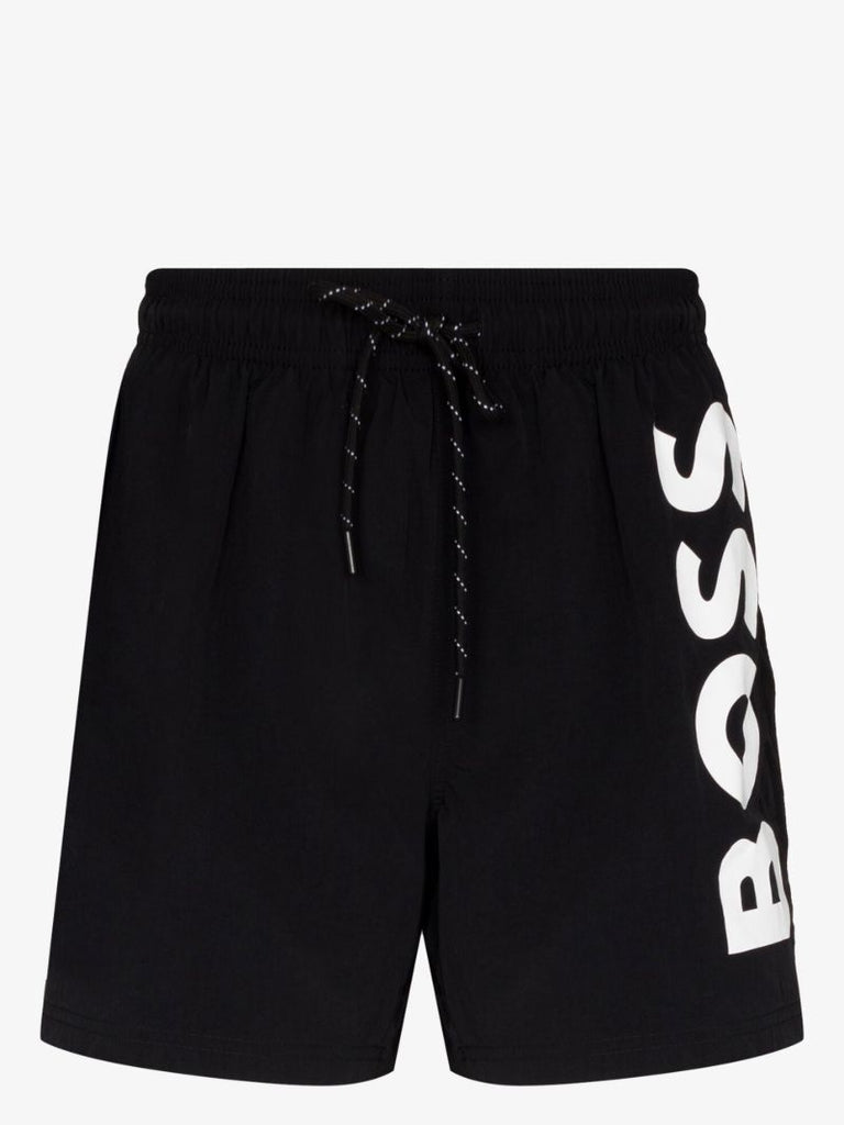 Black Octopus Logo Swim Shorts