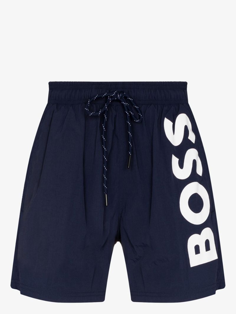 Blue Octopus Logo Swim Shorts