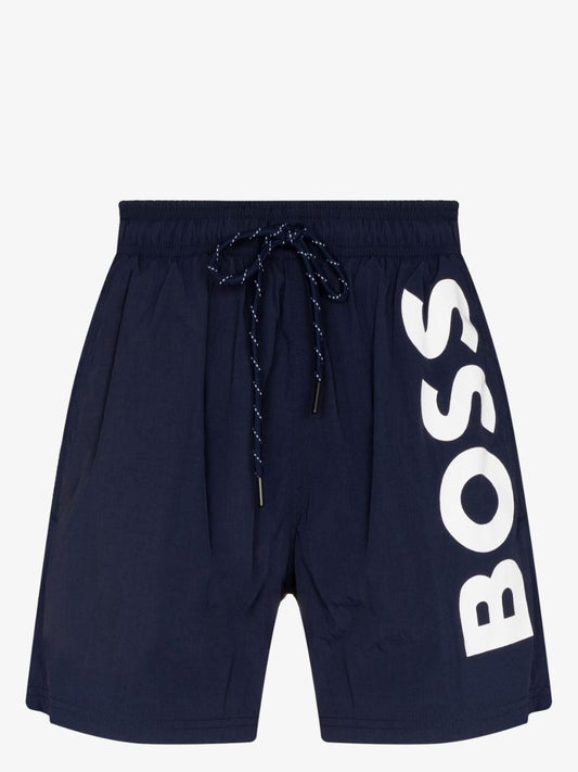 Blue Octopus Logo Swim Shorts