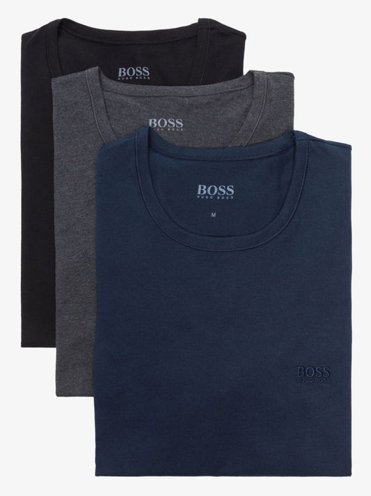 Logo Embroidered Cotton T-shirt Set