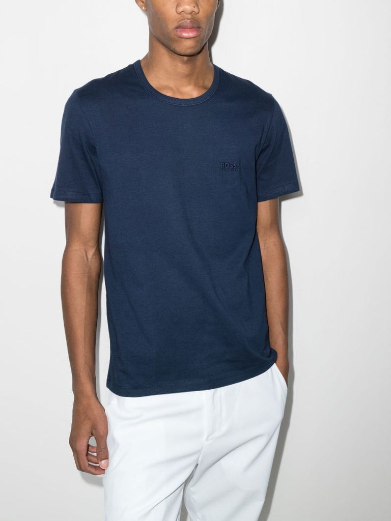 Logo Embroidered Cotton T-shirt Set