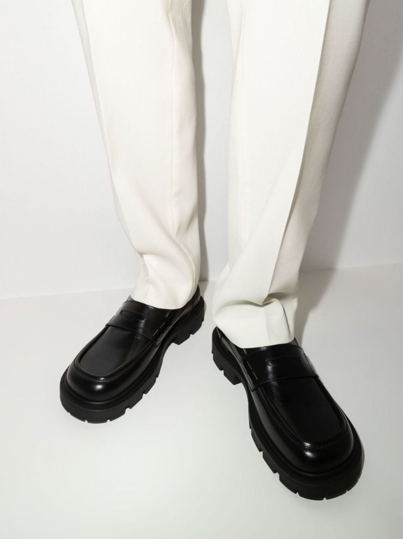 Black Leather Loafers