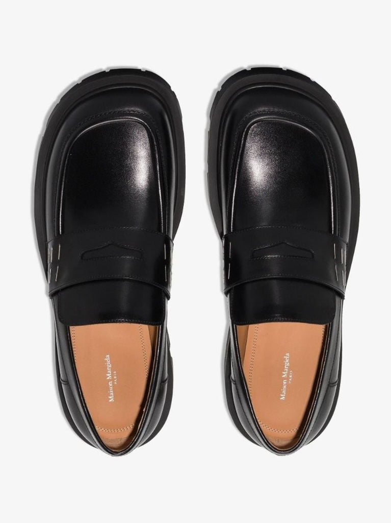 Black Leather Loafers