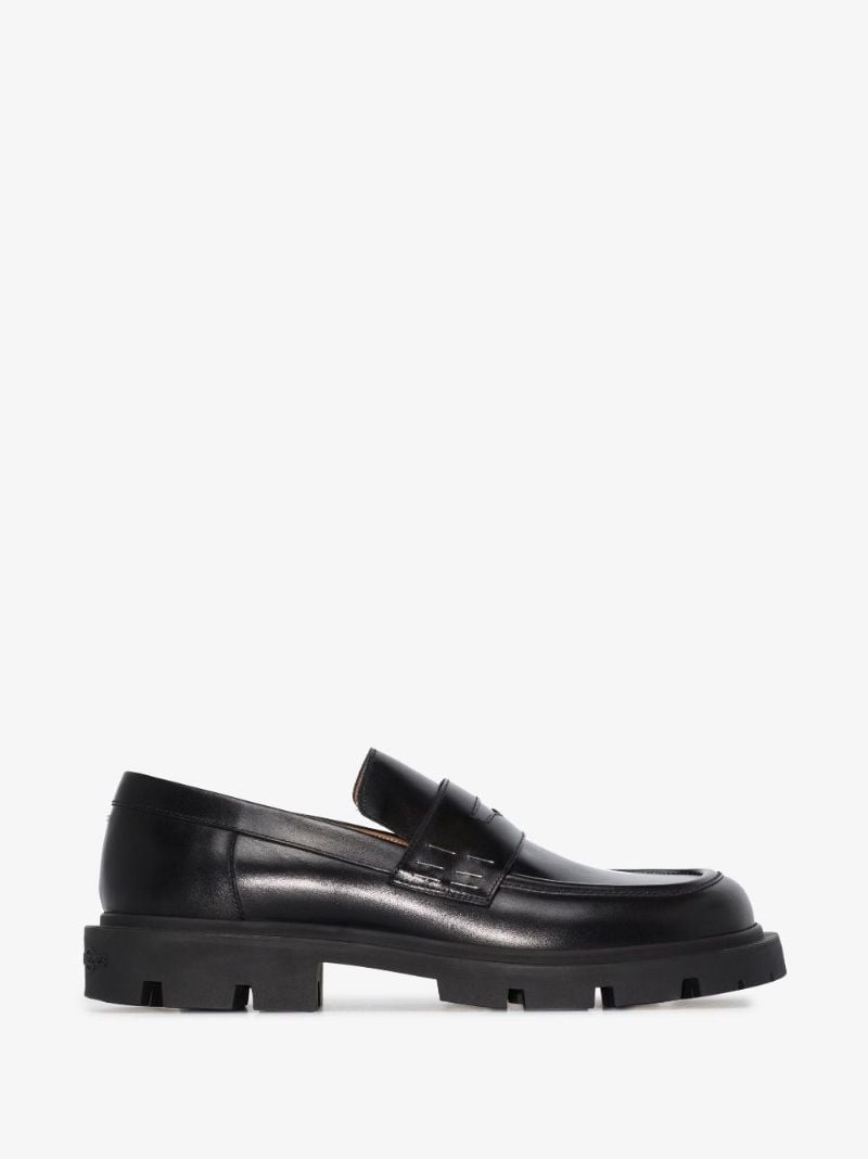 Black Leather Loafers