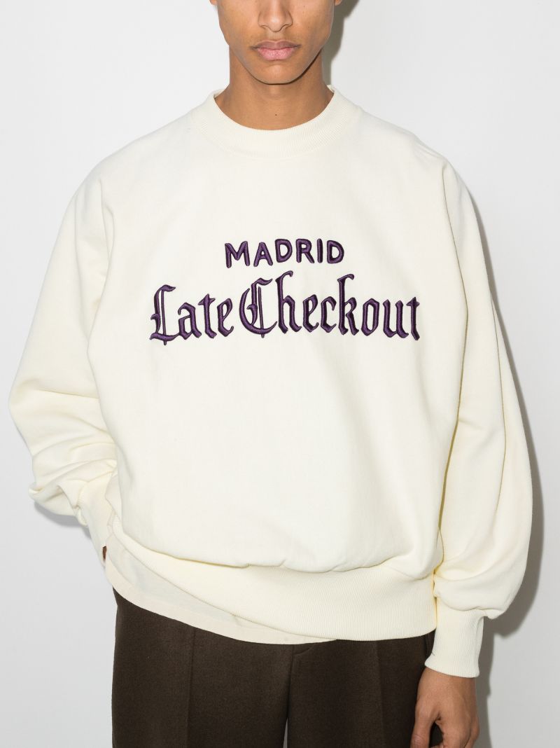 Chest Logo Cotton Sweater