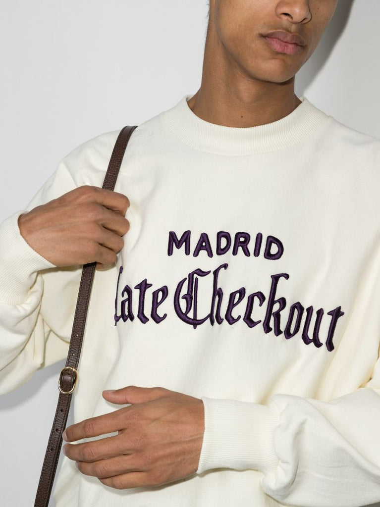Chest Logo Cotton Sweater