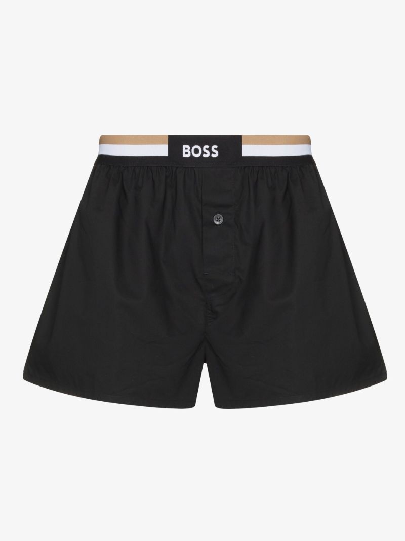 Logo Cotton Boxer Briefs Set
