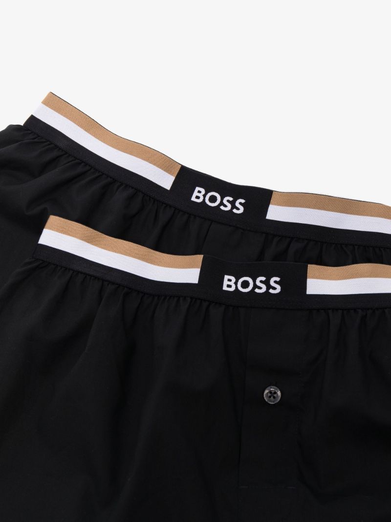 Logo Cotton Boxer Briefs Set