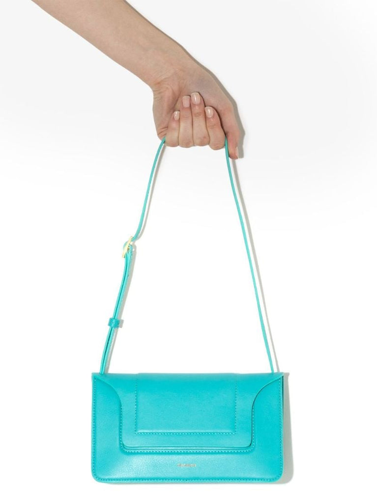 Blue Penelope Mini Leather Shoulder Bag