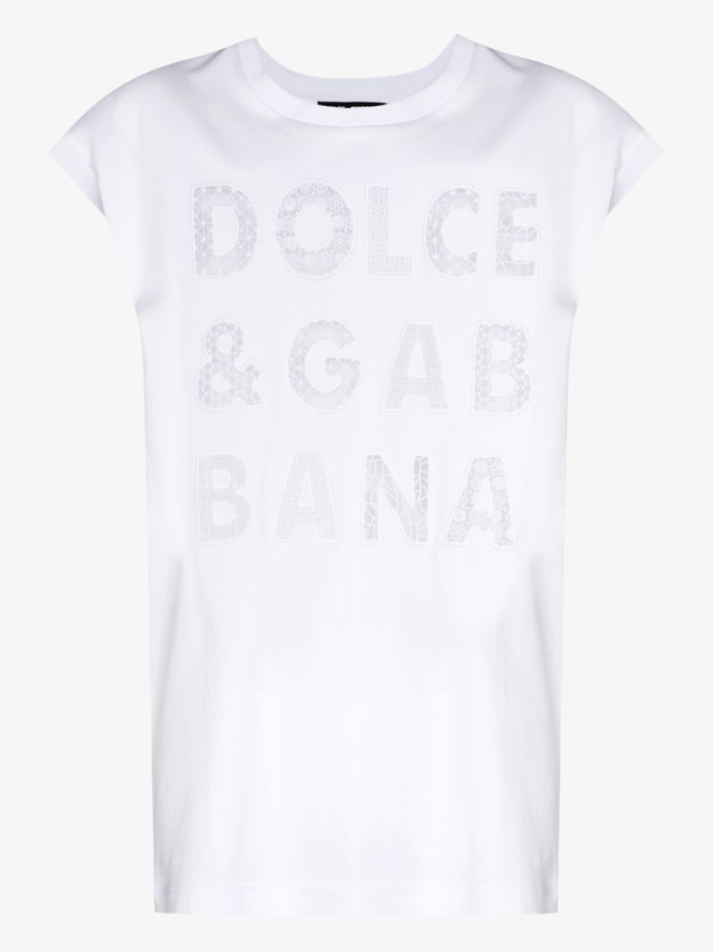 Logo Cutout Cotton T-shirt