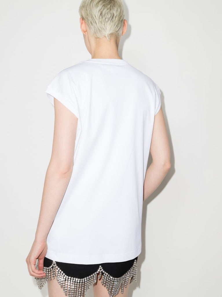 Logo Cutout Cotton T-shirt