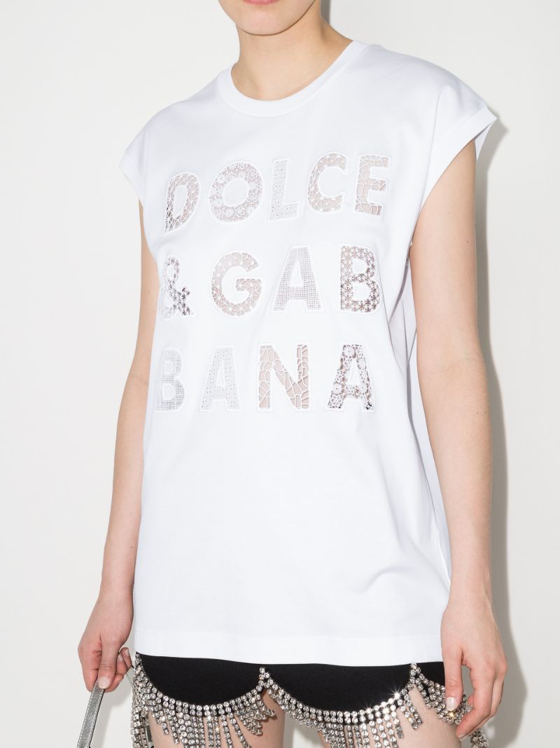 Logo Cutout Cotton T-shirt