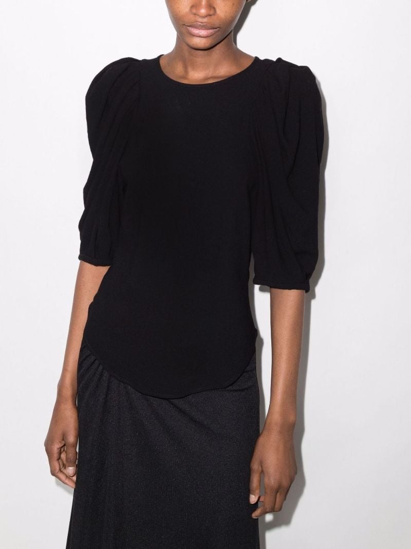 Risurya Knitted Puff Sleeve Top