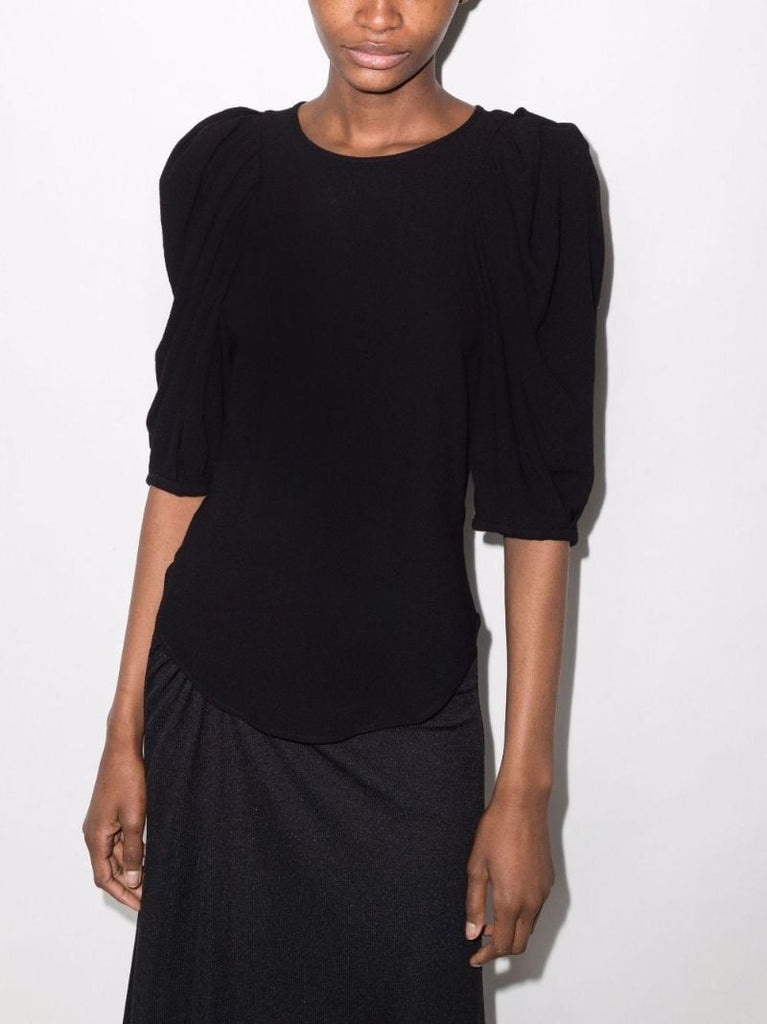 Risurya Knitted Puff Sleeve Top