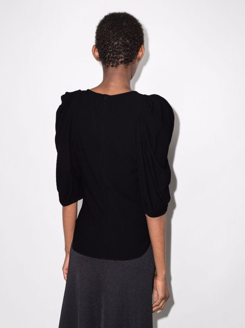 Risurya Knitted Puff Sleeve Top