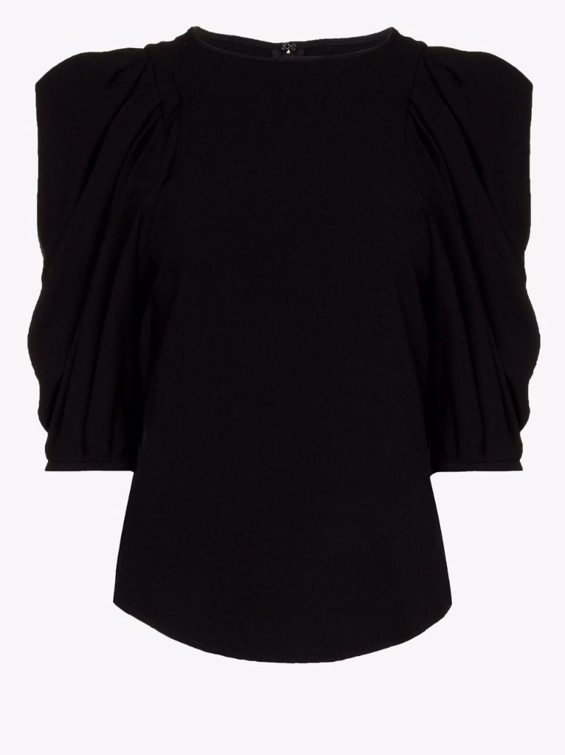 Risurya Knitted Puff Sleeve Top