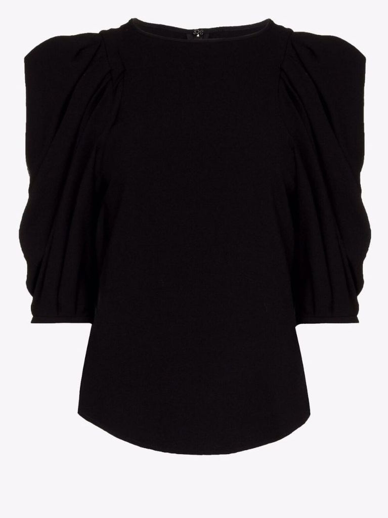 Risurya Knitted Puff Sleeve Top