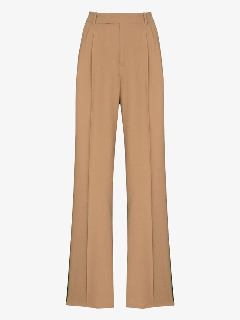 Wide Leg Wool Trousers