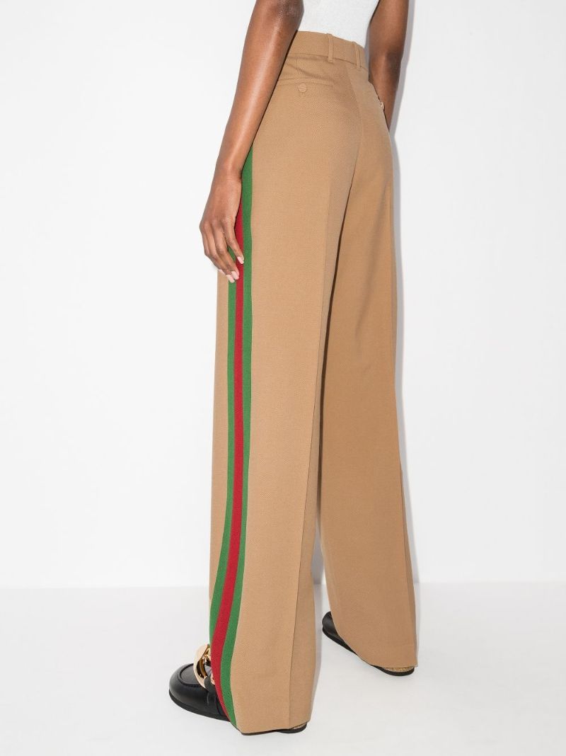 Wide Leg Wool Trousers