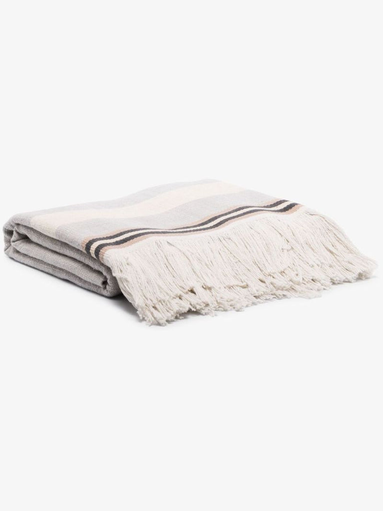 Grey Striped Blanket