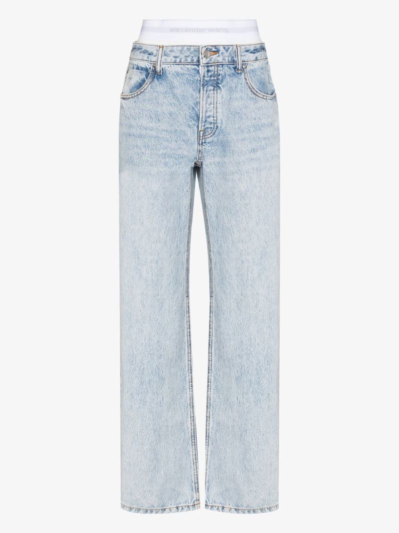 Underwear Logo Waistband Jeans
