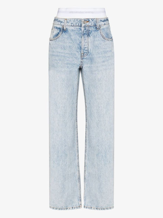 Underwear Logo Waistband Jeans