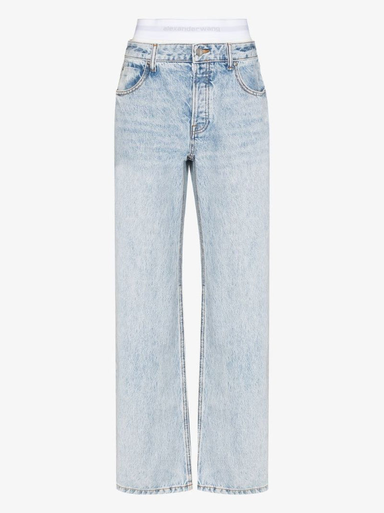 Underwear Logo Waistband Jeans