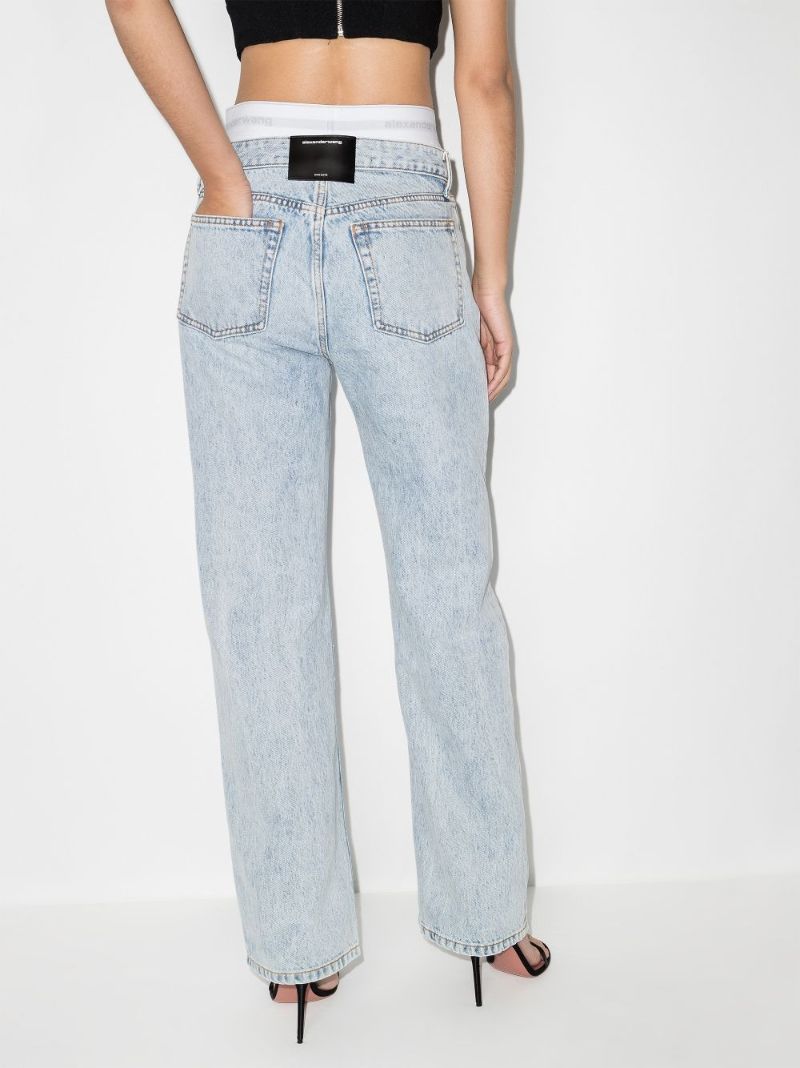 Underwear Logo Waistband Jeans