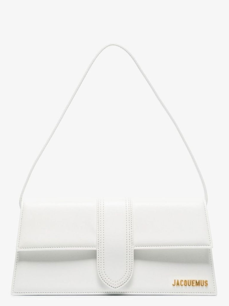 White Le Bambino Long Leather Shoulder Bag