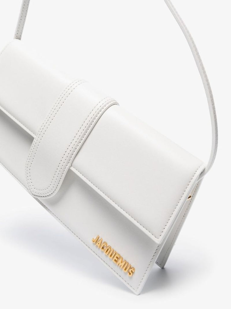 White Le Bambino Long Leather Shoulder Bag