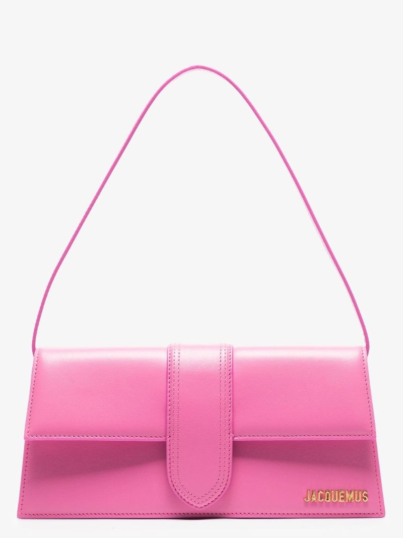 Pink Le Bambino Long Leather Shoulder Bag