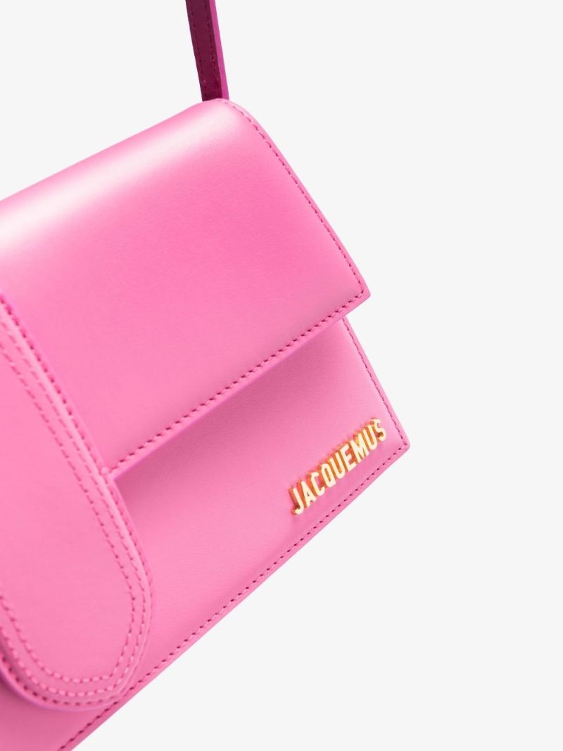 Pink Le Bambino Long Leather Shoulder Bag